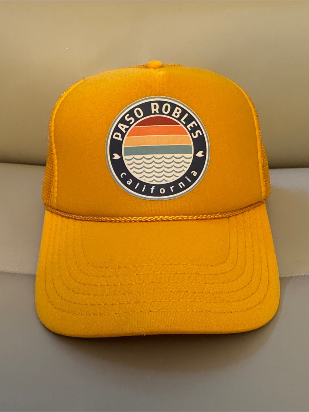OTTO Yellow Paso Robles California Trucker Hat